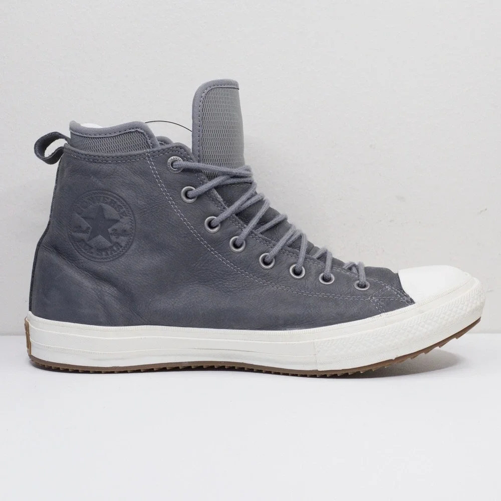 CONVERSE All Star Waterproof Nubuck Leather High Top Boot Sneakers Grey Sz 11.5 - Picture 5 of 8